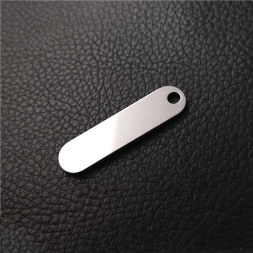 Stainless Steel Keychain Blank Brass Key Ring Blank Number Plate For Custom Engraved