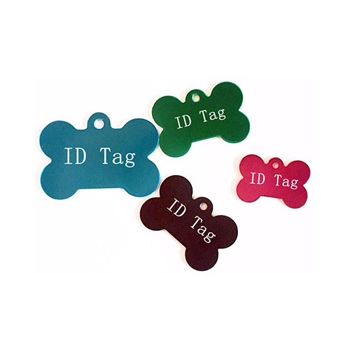 Metal Bone Aluminum Alloy Pet Dog ID Blank Dog Tag