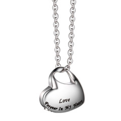 Cremation Urn Necklace Pendant Charm for Human Pets Ashes Stainless Steel Keepsake Pendant