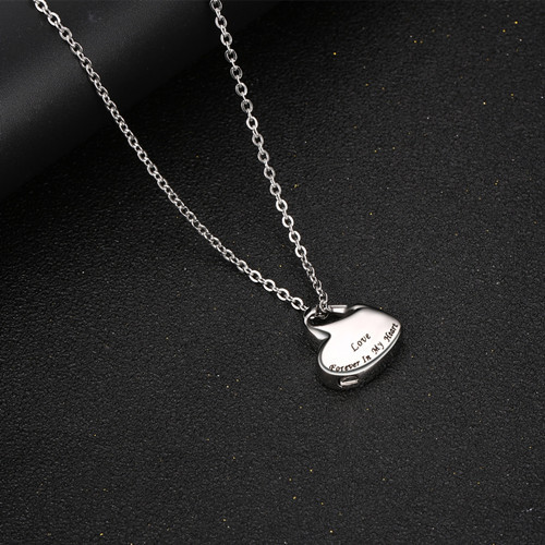 Cremation Urn Necklace Pendant Charm for Human Pets Ashes Stainless Steel Keepsake Pendant