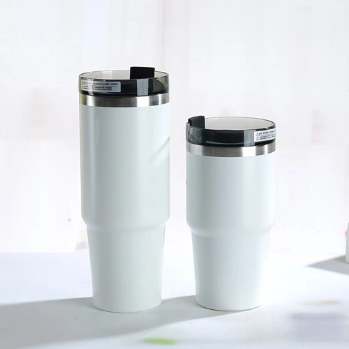 20oz 30oz Tumbler Double-Layer Stainless Steel with Straw and Flip Lid