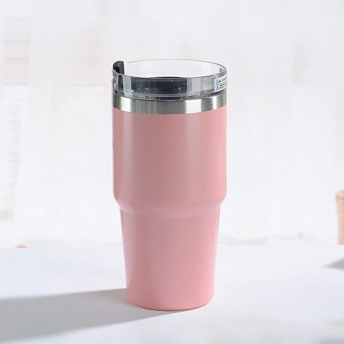 20oz 30oz Tumbler Double-Layer Stainless Steel with Straw and Flip Lid