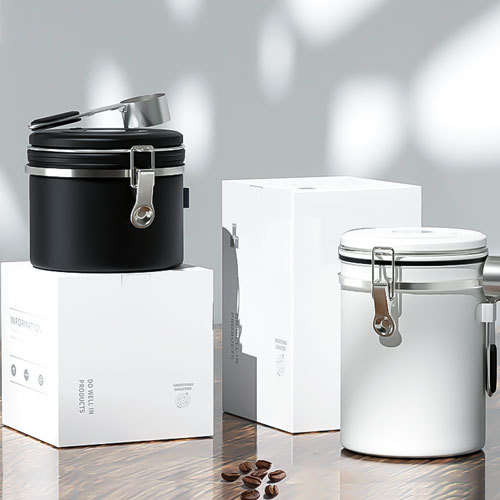 Smart Choice Material - Coffee Bean Airtight Jar 304 Stainless Steel Airtight Storage Jar With For Laser Engraving Custom