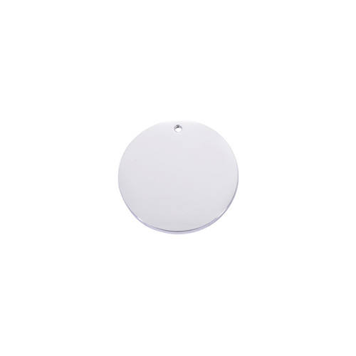 Smart Choice Material - Highly Polished Stainless Steel Round Pendant, for Custom Jewelry