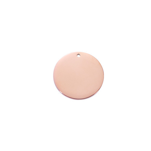 Smart Choice Material - Highly Polished Stainless Steel Round Pendant, for Custom Jewelry