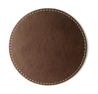 Leather Anti-Slip Heat Insulation Coaster for Laser Engraved Custom