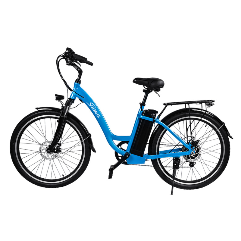 SK07 Cityscape Electric Bike 26 Inch Wheels Electric Bicycle Travel Up To 30 Miles With 350W Motor,Removable 36V 15AH Li-ion Battery,7-Speed/US stock/3-5working days arrive