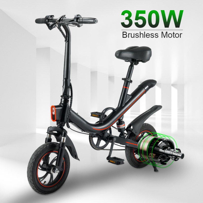 SA-V1 E-bike 12" Folding Electric Bike,350W Motor Max Speed 25km/h Ebike for Adults and Teenagers with 36V 7.5Ah Lithium-Ion Battery