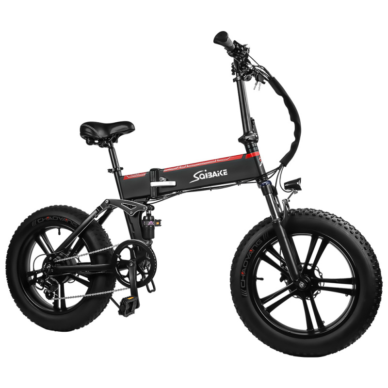 SK08 20*4.0 Inch 48V 350W Hummer Snow Wheel Fat Tires Electric Bike 7 Speed XT50/FT35 Disc Folding E-bike For Adults