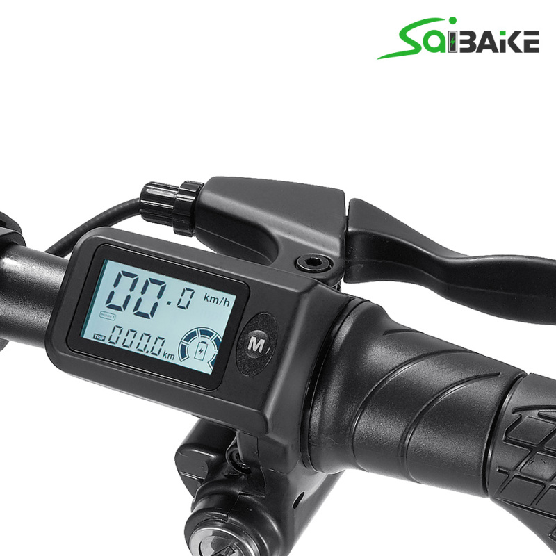 Saibaike V5 e-Bike 14inch Mini Folding Electric Bike 48V 10Ah 400W Motor Max Speed 30km/h Ebike for Adults Teenagers