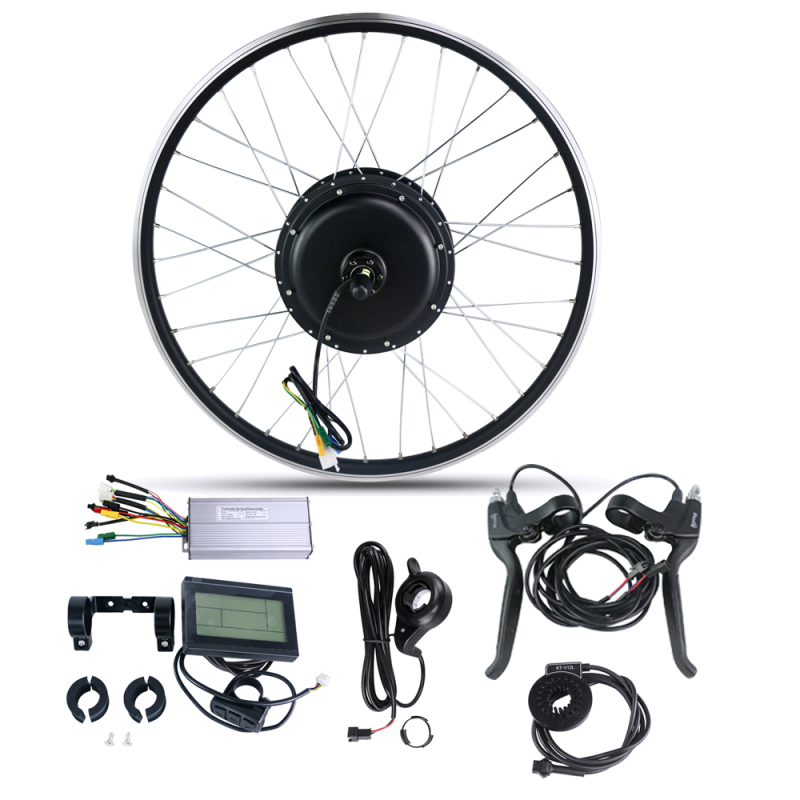 E Bike 48V 1500W 700C Rear Hub Motor Wheel LCD3 Electric Bike Conversion Kits