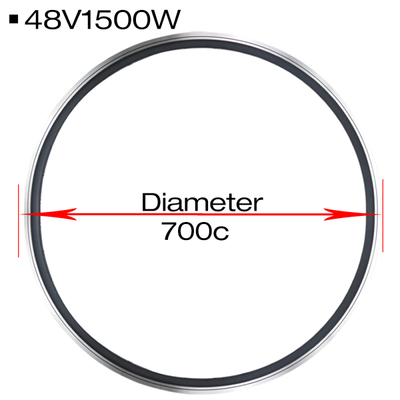 E Bike 48V 1500W 700C Rear Hub Motor Wheel LCD3 Electric Bike Conversion Kits