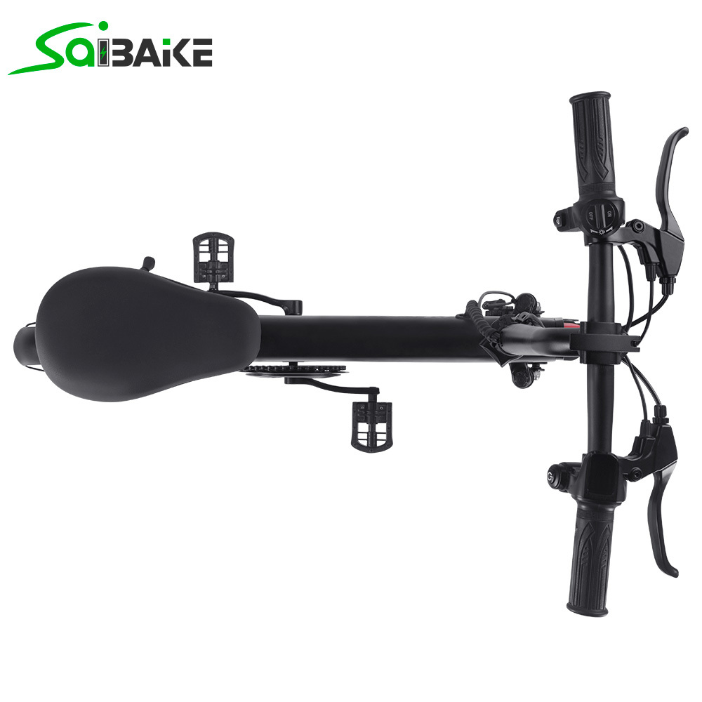Saibaike DYU-V1 E-bike 12" Folding Electric Bike 250W Motor Max Speed 25km/h Ebike for Adults and Teenagers with 36V 10Ah Lithium-Ion Battery