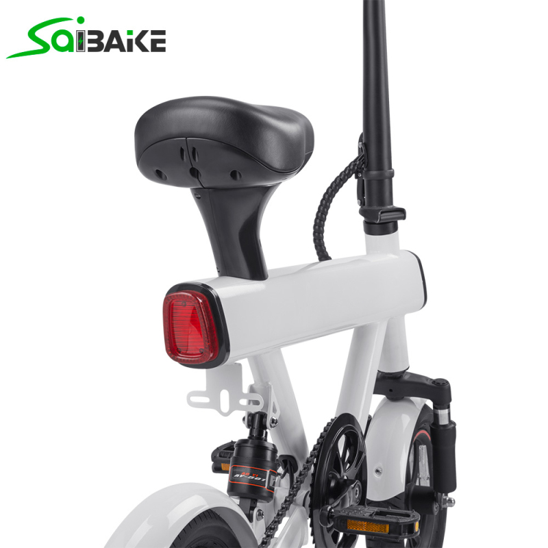 Saibaike DYU-V1 E-bike 12" Folding Electric Bike 250W Motor Max Speed 25km/h Ebike for Adults and Teenagers with 36V 10Ah Lithium-Ion Battery