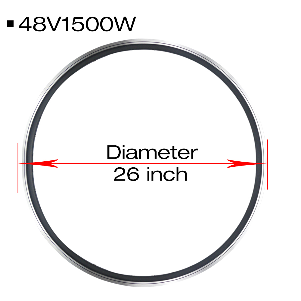 Best Ebike Conversion Kit 48V 1500W 26 Inch Wheel Rear Hub Motor Kits Thread-on Freewheel for EMTB Mountain Bike Bicycle Modification