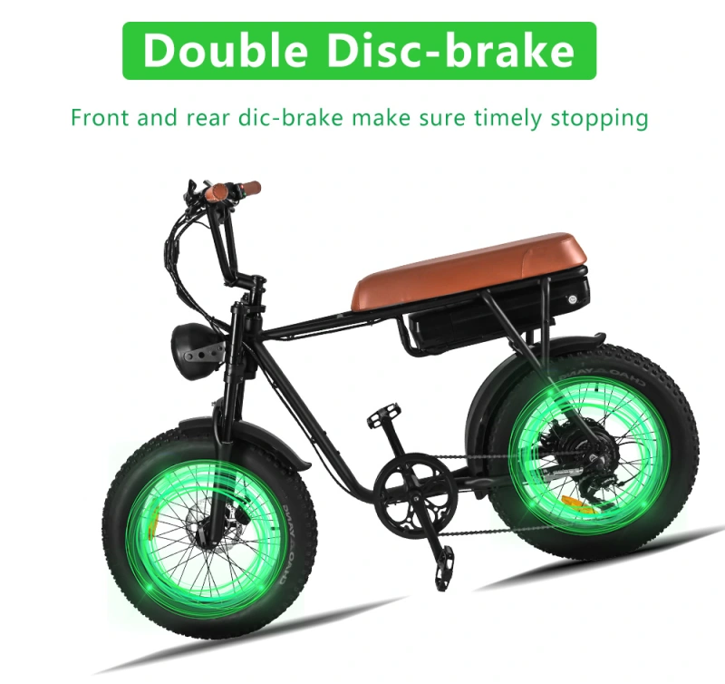 UK Stock FXH006 Electric Bicycle Fat Wheels Off Road Riding eBike  Free Shipping
