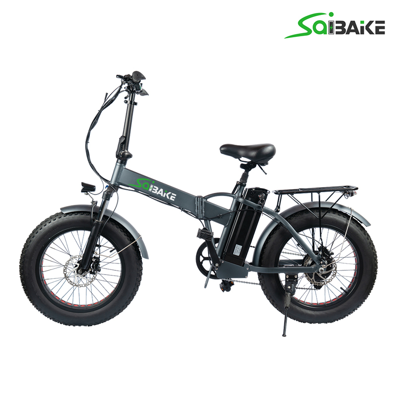 Saibaike SK02 Foldable Electric Bike 20 inch Fat Tire Electric Bicycle with 500W 48V 12.5AH Battery 7-Speed Commuting E-bike