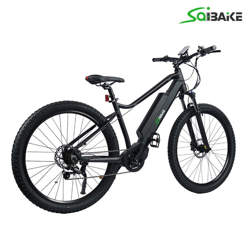 Saibaike SK03 Electric Off-road Mountain Bicycle 27.5 Inch 500W Mid Drive Motor 48V 12AH Lithium-Ion Battery Bikes