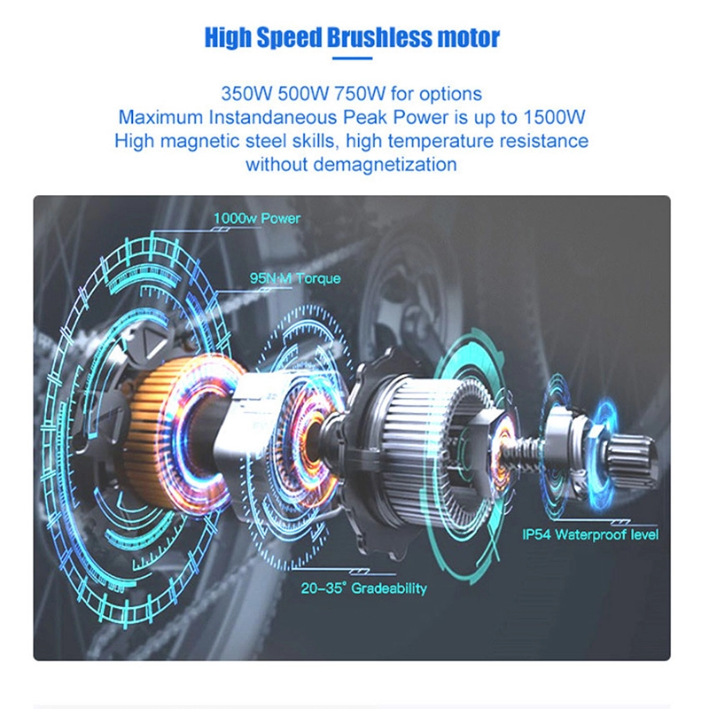 X16 Fat Tire Motorcycle Motoped Bicycle Mountain Electric Dirt Bike