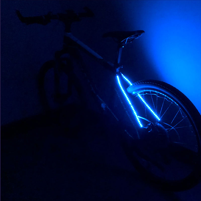 Bicycle Decorative Taillight LED Strip Waterproof Bike Light Cycling Lights Strip Safety Warning Flashing Light Bike Accessories