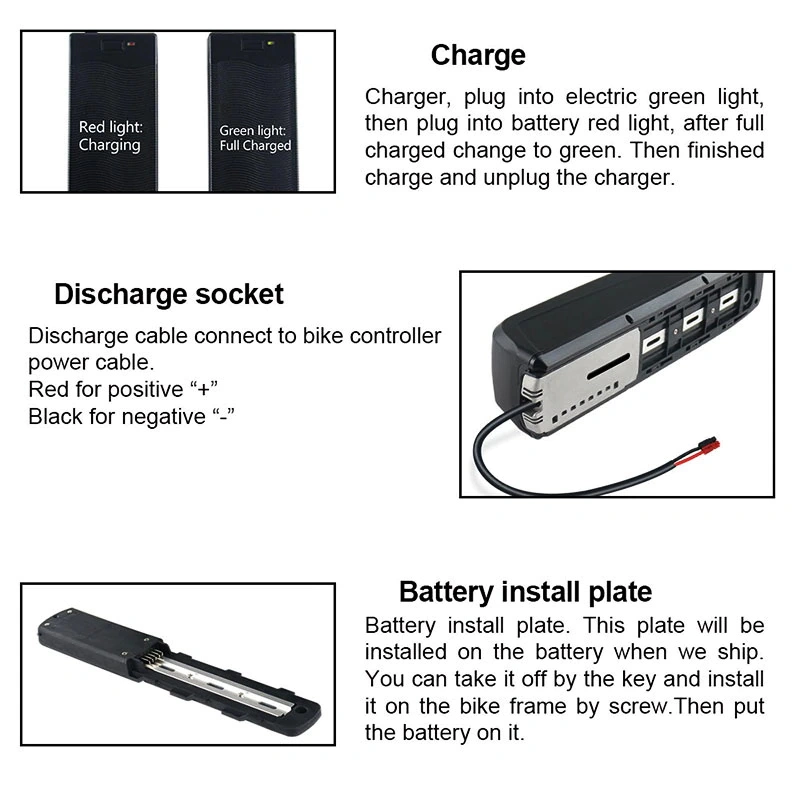 AU Stock Hailong-3 Electric Bike Battery 36V 48V 52V 13Ah 17Ah 19Ah Lithium eBike Battery For 0-1000w Motor for Ouxi Saibaike V8