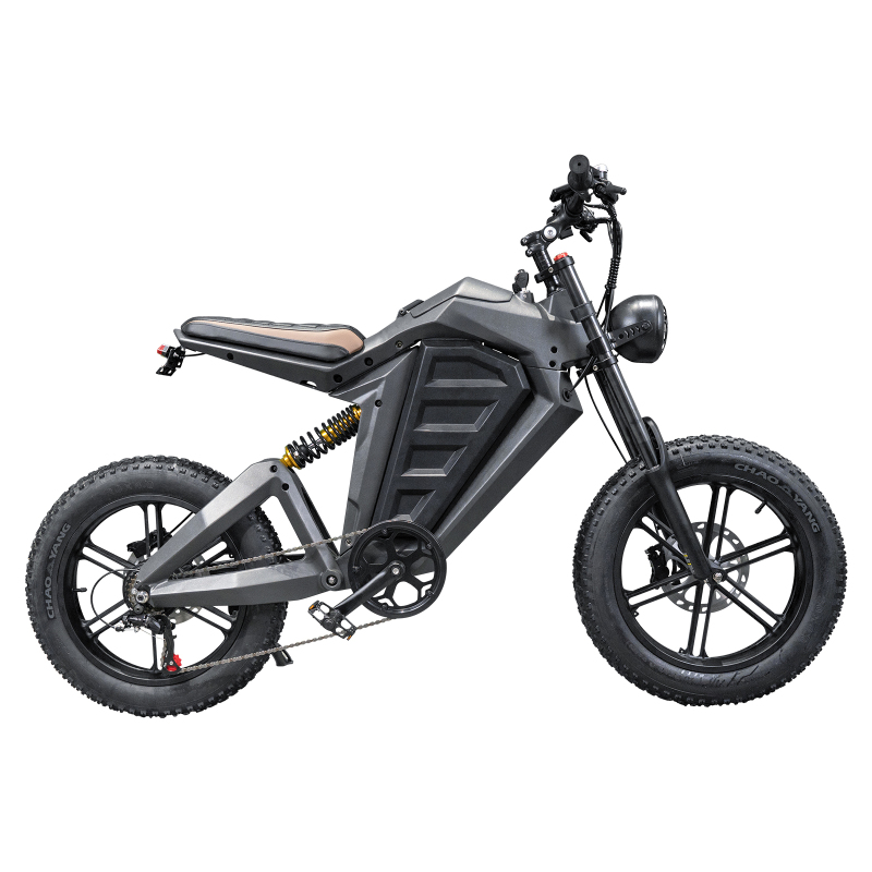 Motorized Electric Fat Wheel Bikes 20inch Tire Mountain Bicycle Off-road E-bike Super Power EMTB with Red Bike Frame