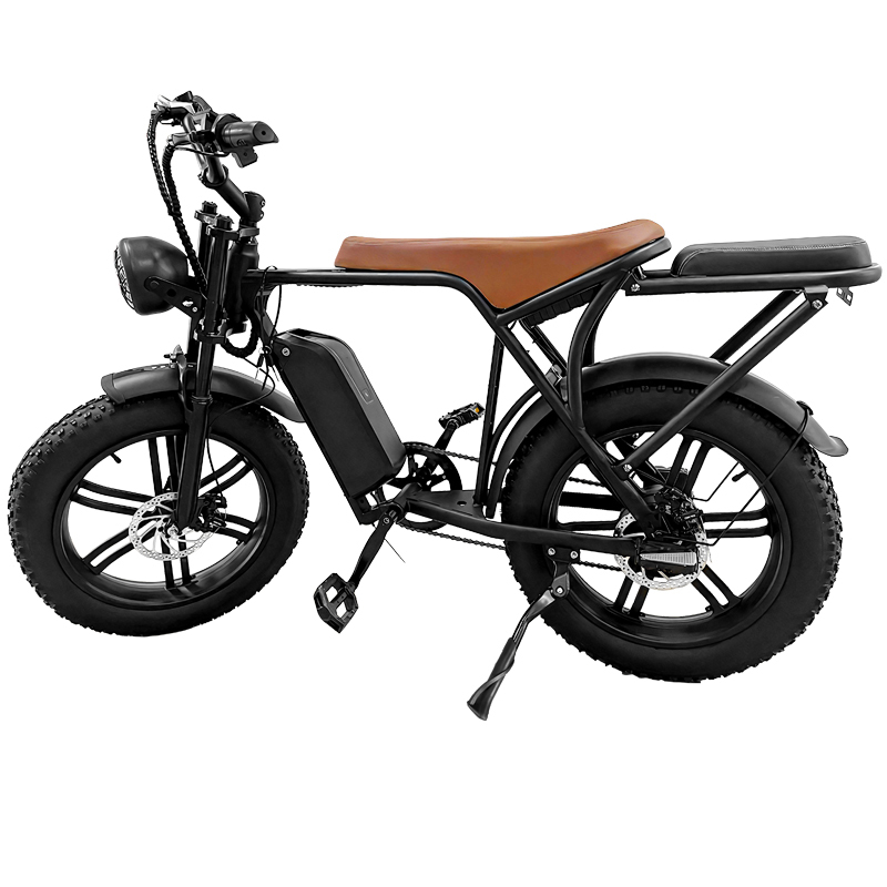 UK in Stock OUXI V8 Electric Fat Bike for Mountain Cycling 48V Removeable Battery 20inch Off-road eBike