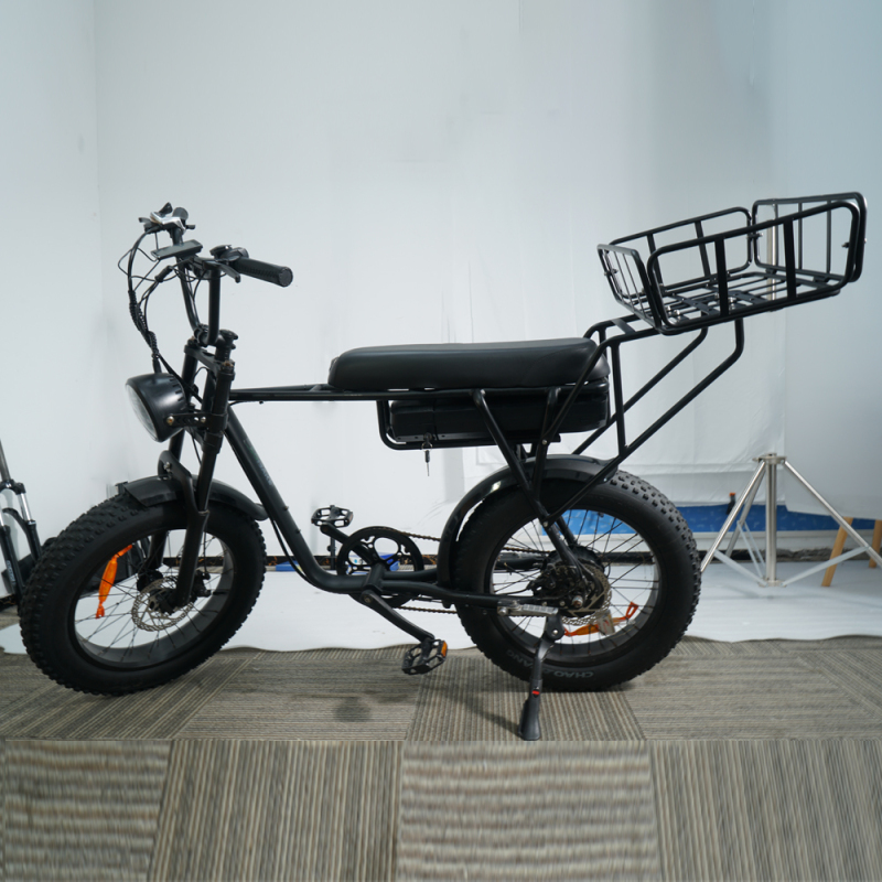 Hight Quality V8 Ebike Controller, Rear Rack Basket of V8 FXH-006 Fat Tire Ebike for Cargo Pizza Delivery