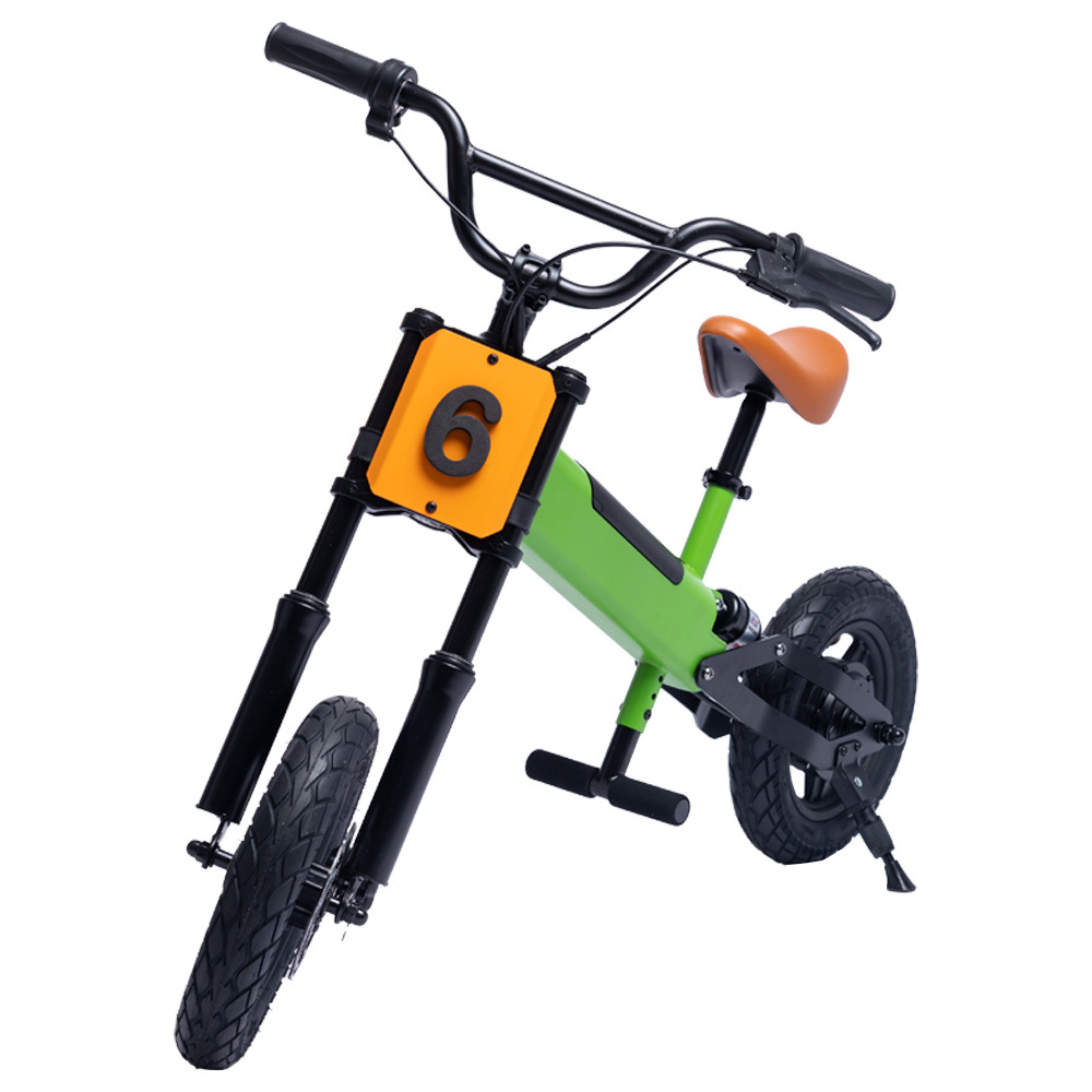 Kids Electric Bike 200W 24V 4Ah 12" inch Motorcycle Children No Pedal Bicycle Kids' mini electric sport cycles Balance Bikes