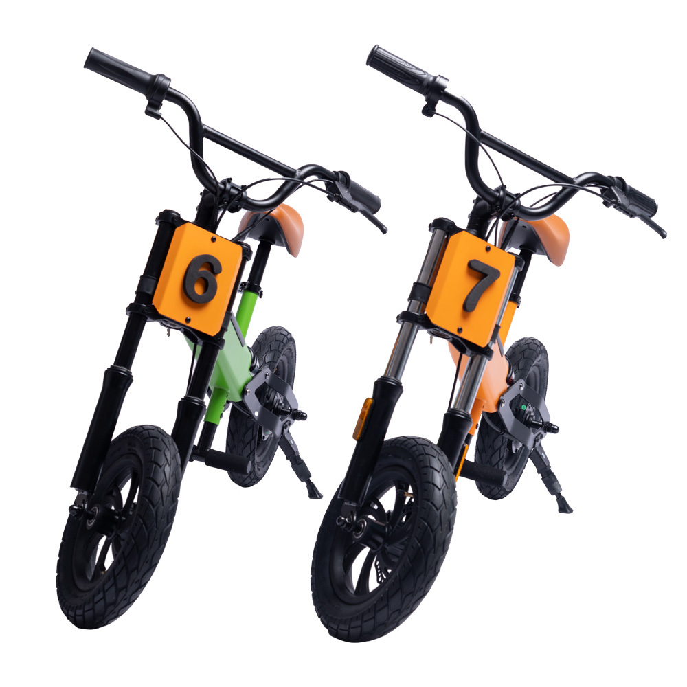 Kids Electric Bike 200W 24V 4Ah 12" inch Motorcycle Children No Pedal Bicycle Kids' mini electric sport cycles Balance Bikes