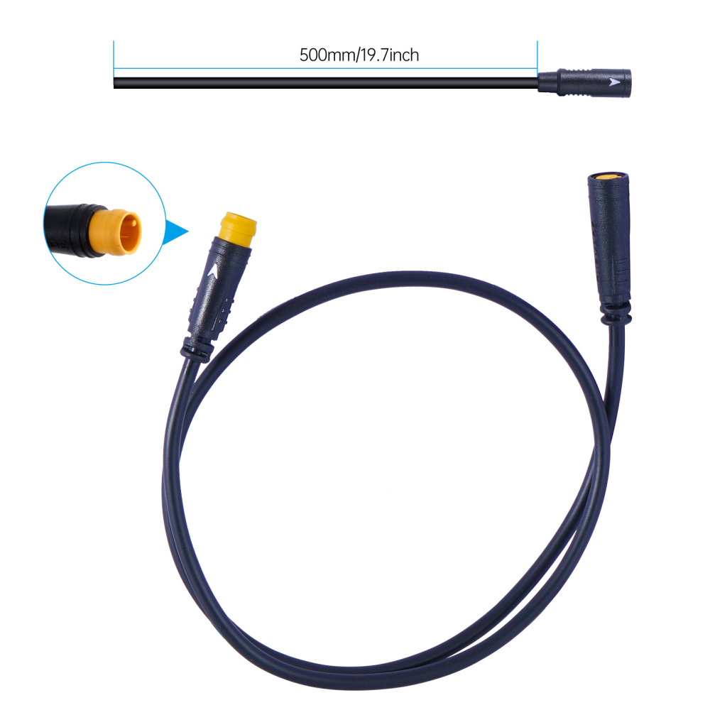 【Europe Warehouse】50cm 3 Pin Thumb Throttle Extension Cable For BAFANG Electric Bicycle Motor Drive