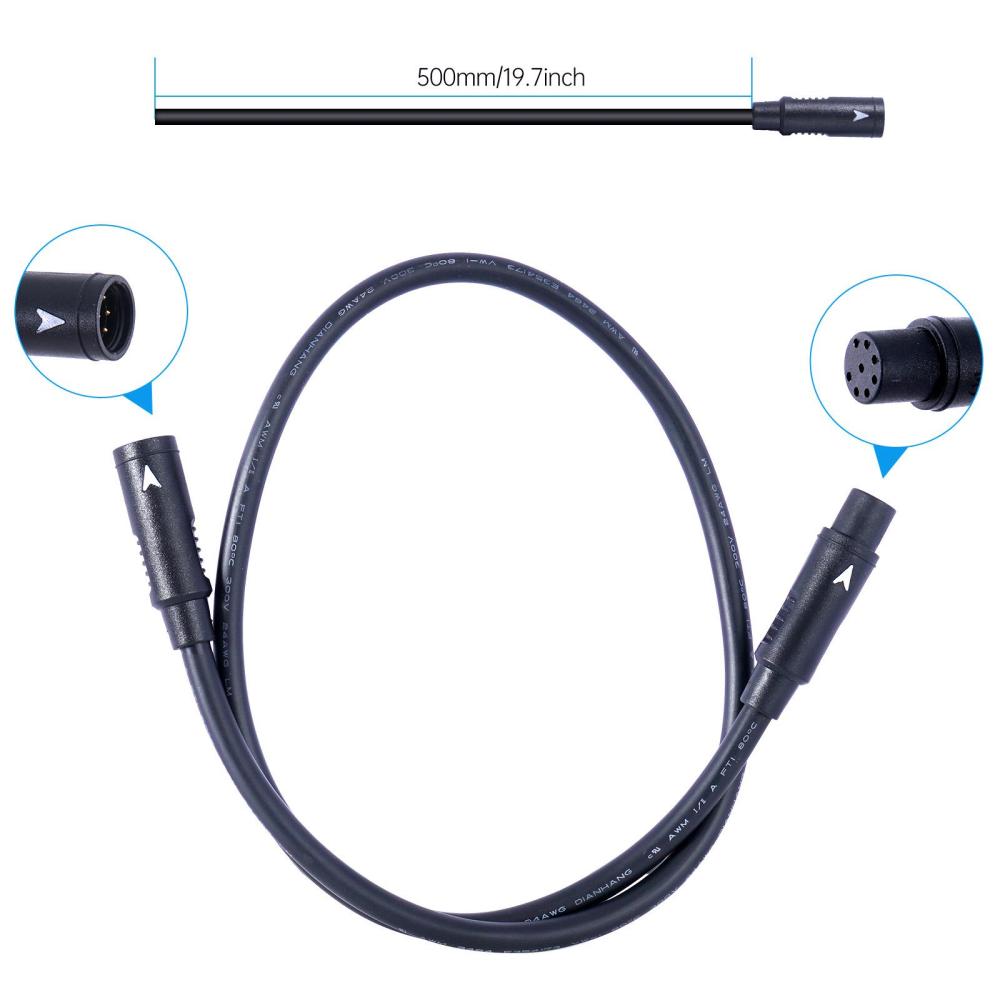 【Europe Warehouse】Bafang Wiring 1T4 Main Wire Cable for eBike / 1T4 Extension cable Female to Male For Electric Bike