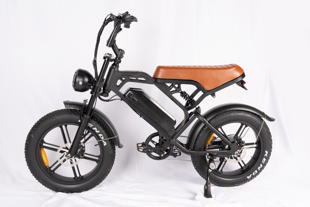 V20 Electric Bike 500W Motor, 20'' Fat Tire Ebikes 48V 15AH, 7-Speed Double Suspension & Hydraulic Brakes Electric Bicycle