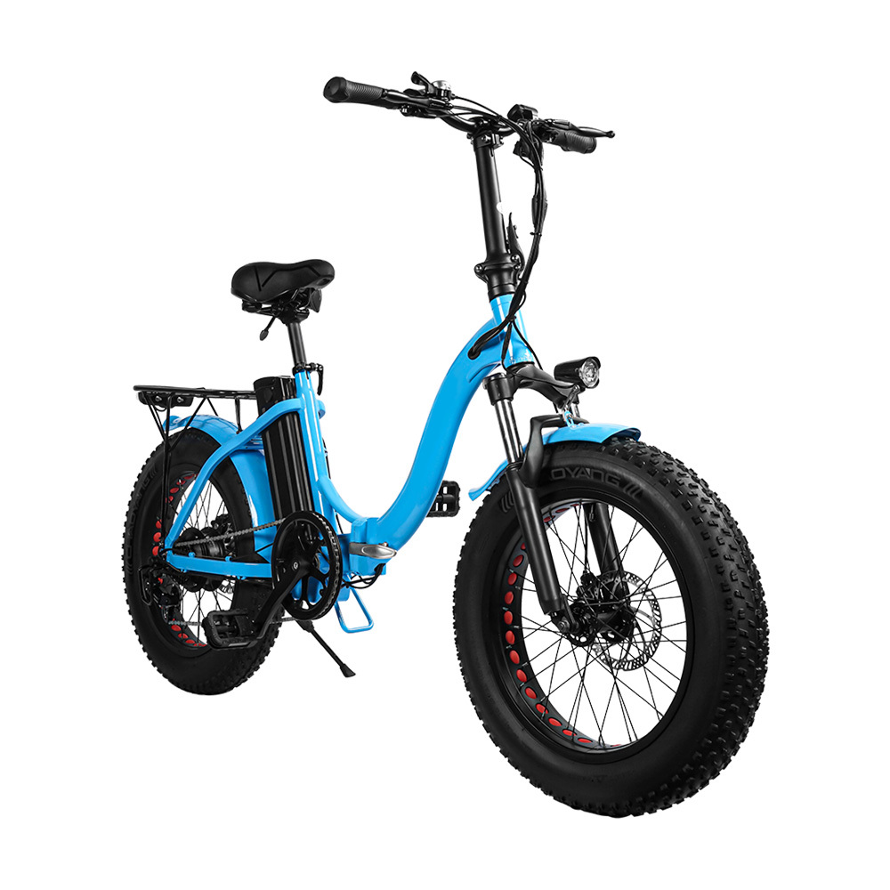 SK01 Folding E-Bike 250W Motor 20" Fat Wheels City eBike Removable Battery Electric Bicycle for Commuter