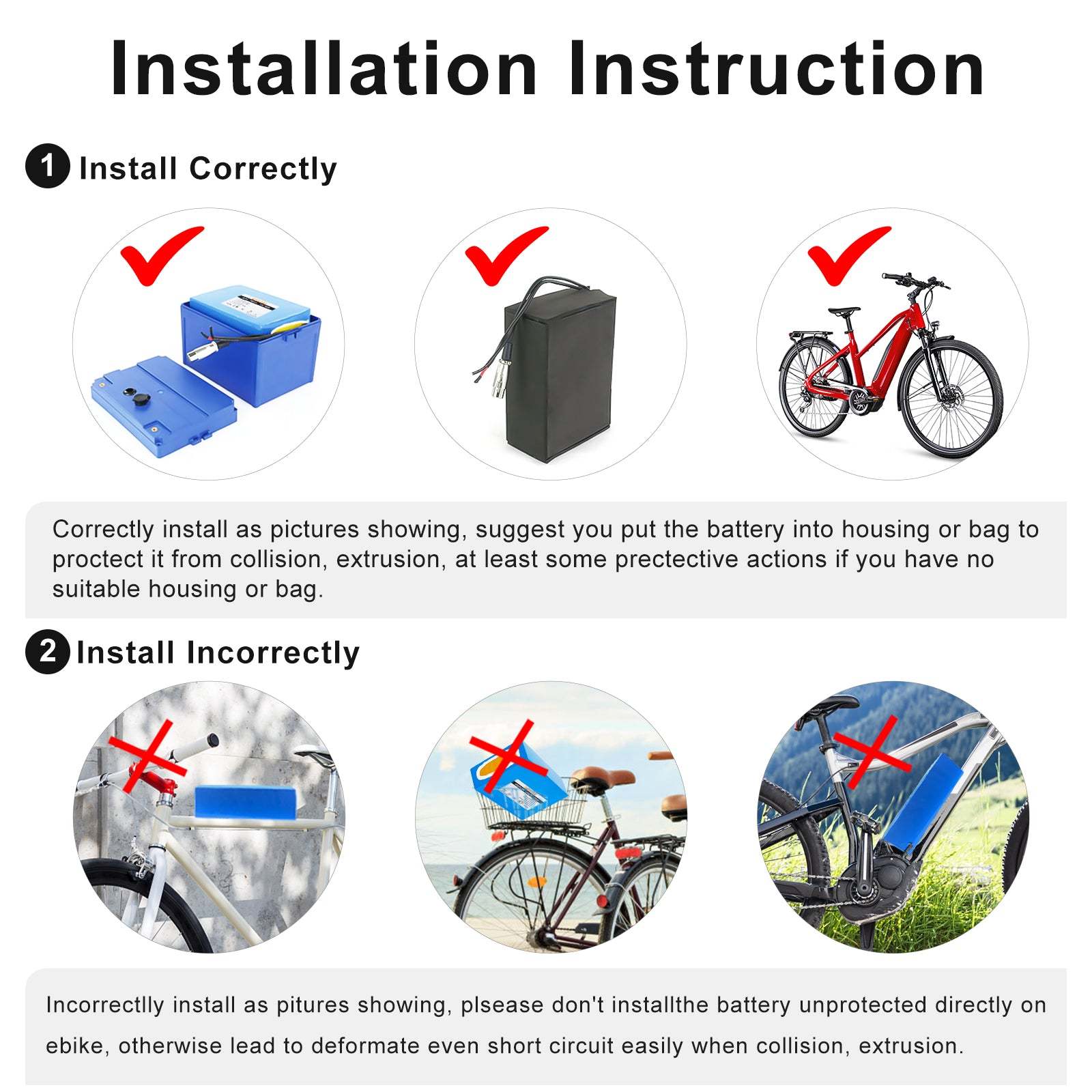 48V 72V 40AH LG5000 PVC Lithium Battery Pack for 500W 1000W 15000W 2000W 3000W motor【UK Stock】