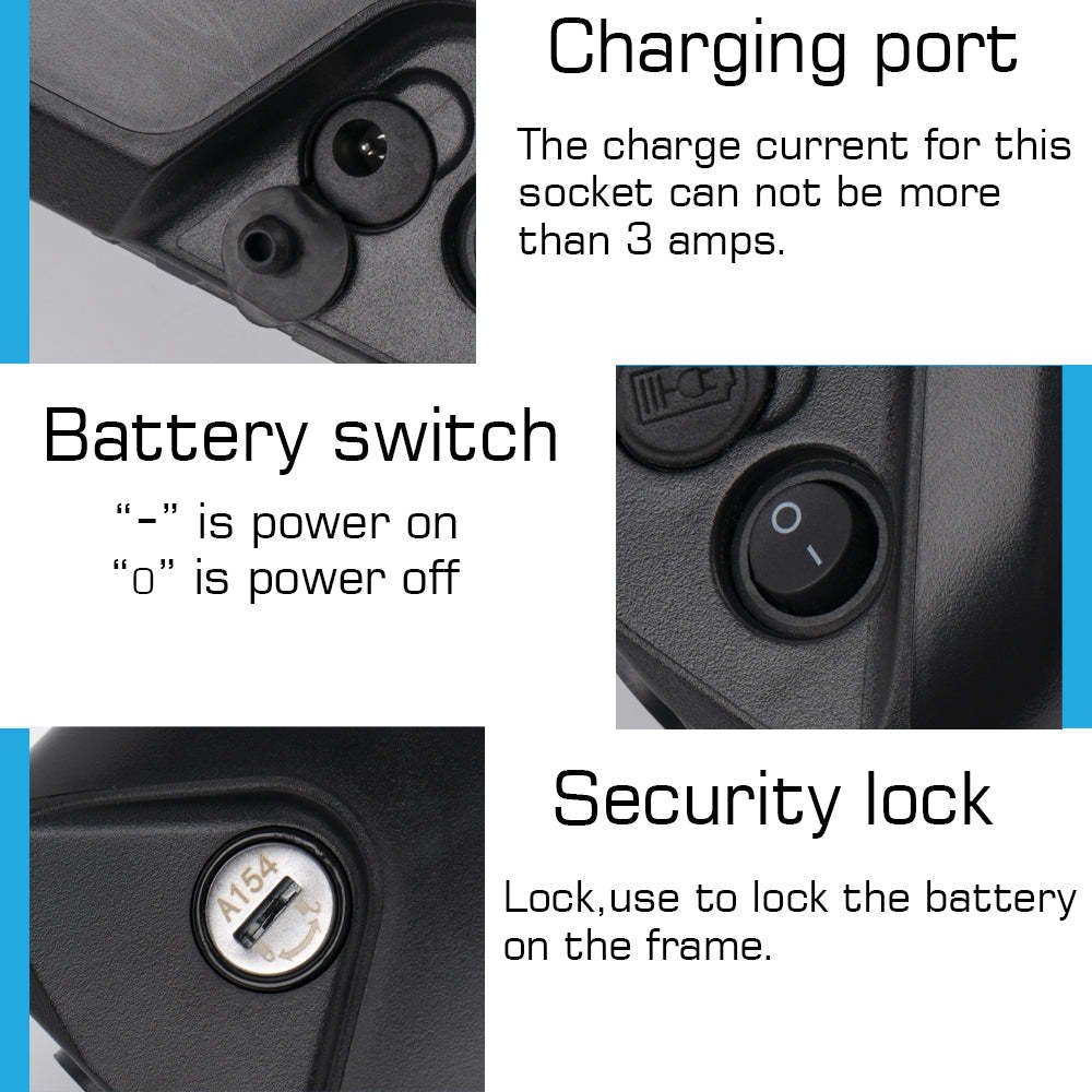 R049-4 48V 15Ah 20Ah Ebike battery pack 21700 LG 5200mAh cells Polly Jumbo Shark lithium ion  for 0-1500W motor with 3A charger【UK STOCK】