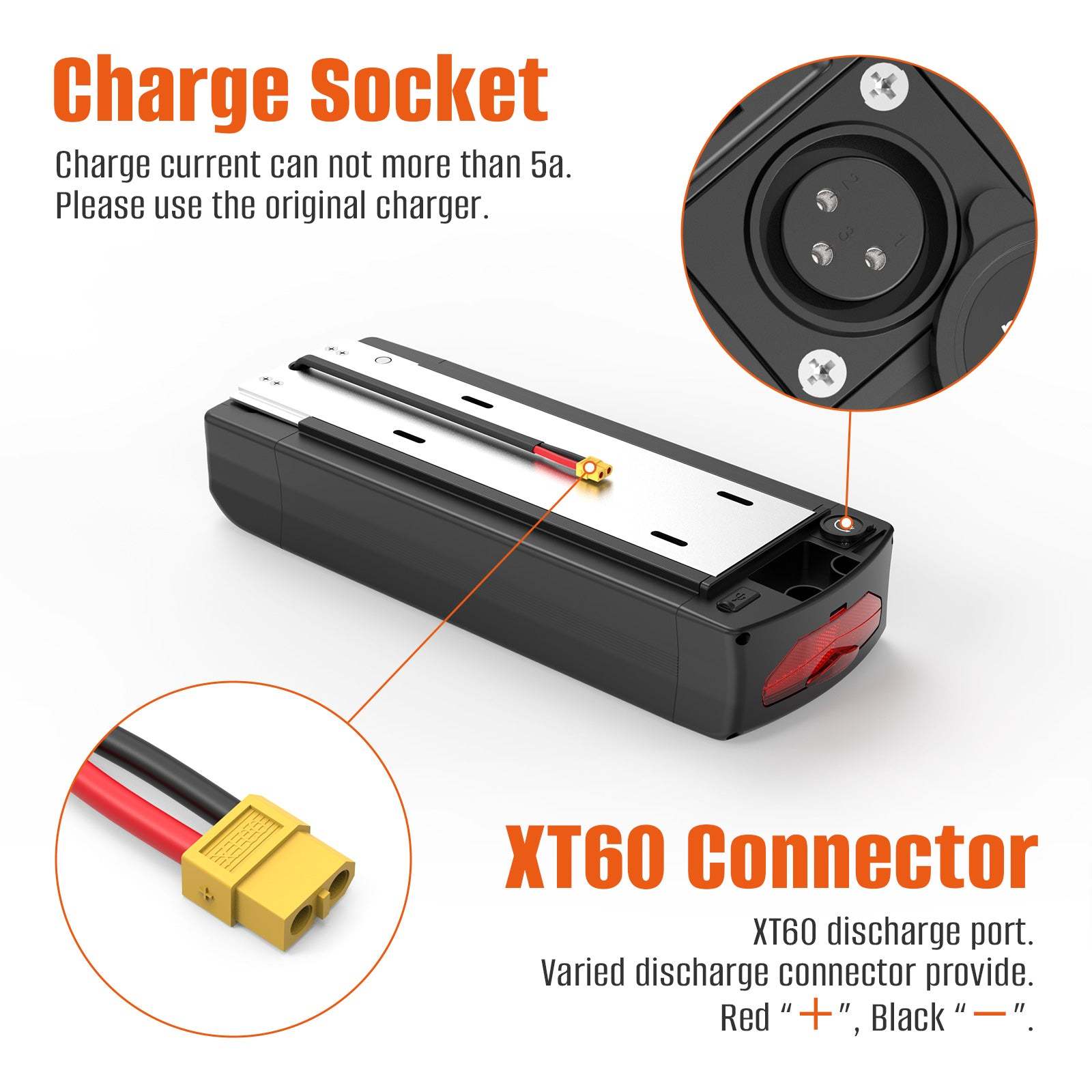 U010-1 48V 52V 30AH LG5000 li-on cells Rear Rack Ebike battery for 750W 1000W 1500W 2000W motor with 4A charger【UK Stock】