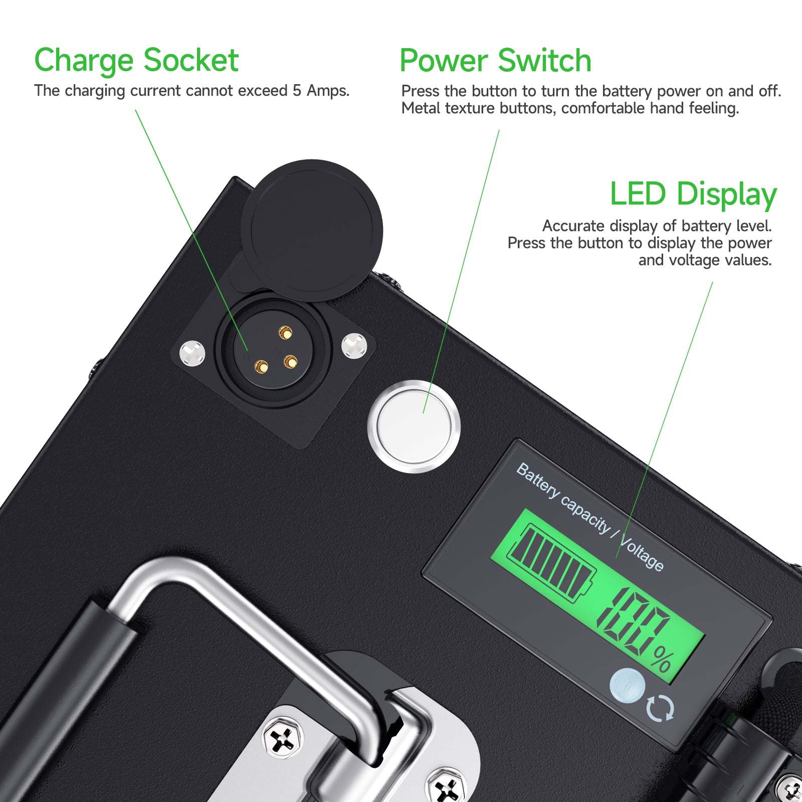 U003 48v 40Ah BMS50A 13S1P Li ion Battery Pack (Without Charger) Fit For 0-1800W Bicycles & motorcycles & tricycles Motor /UK STOCK/Fast delivery