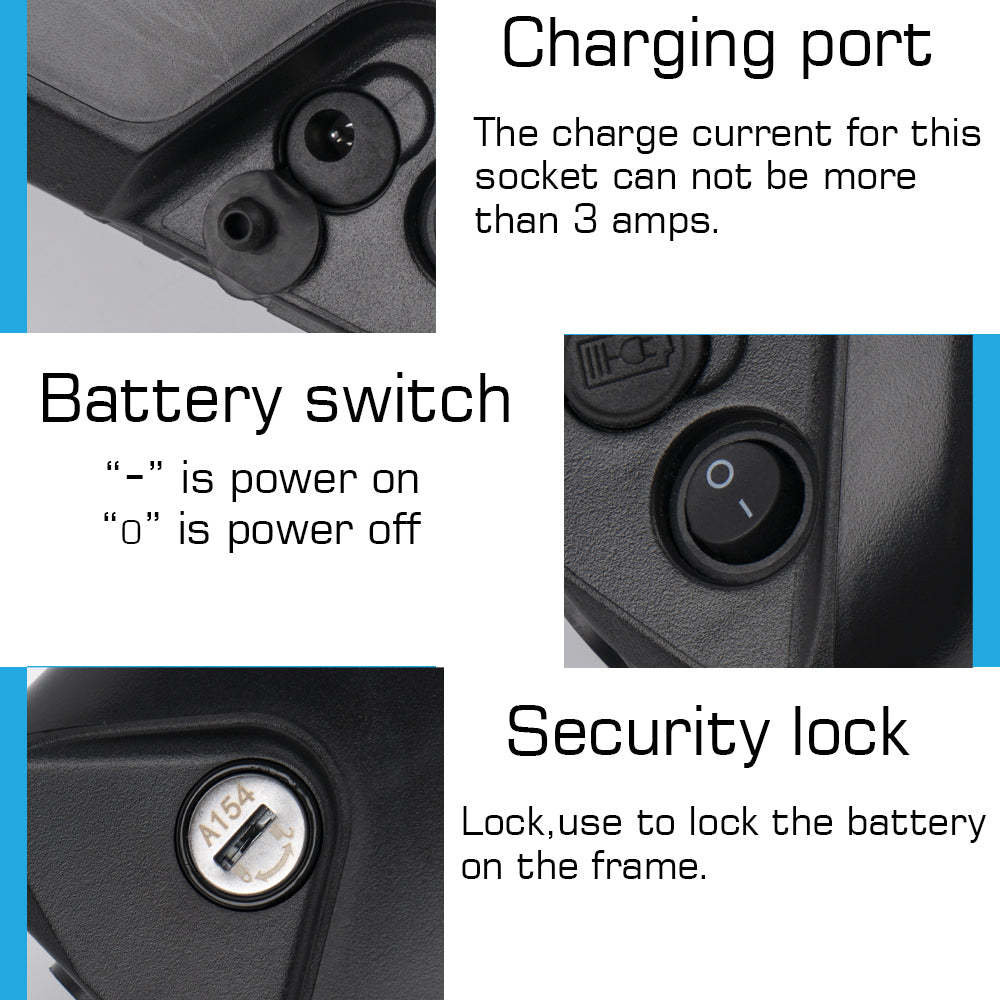 R049-4 48V 15Ah 20Ah Ebike battery pack 21700 LG 5200mAh cells Polly Jumbo Shark lithium ion  for 0-1500W motor with 3A charger【UK STOCK】