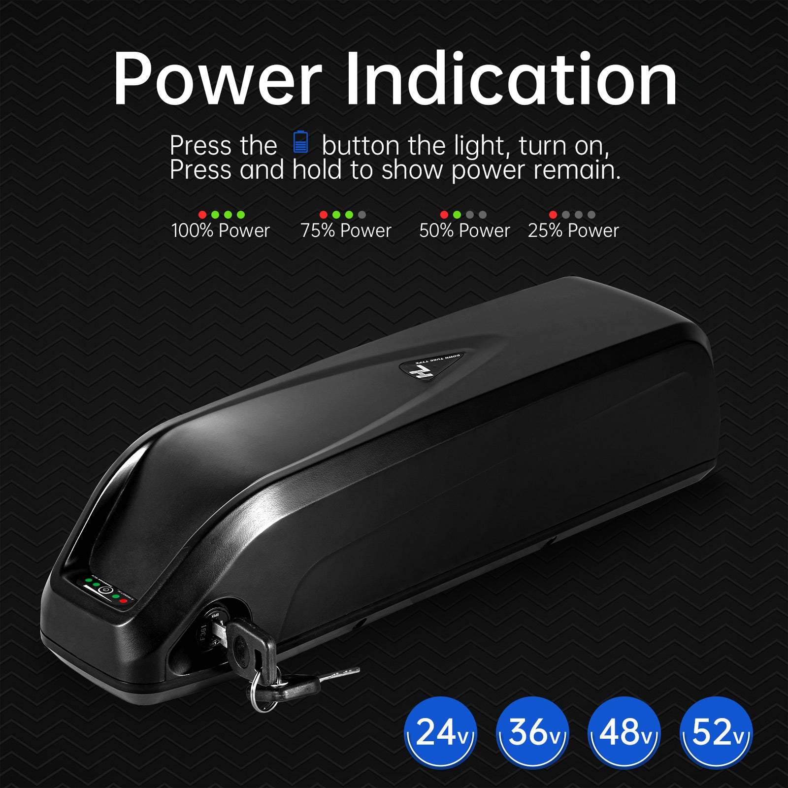 Hailong PRO 36V 48V 12Ah 15Ah 18650 3000mAh cells Electric bike Battery for 250W 350W 500W 1000W motor with 2A charger【Canada Stock】
