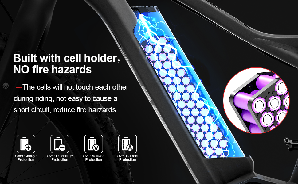 R009 48V 13AH Dorado Bicycle lithium battery 18650 2500mAh Cells for 0-1000w motor with 2A charger/EU stock