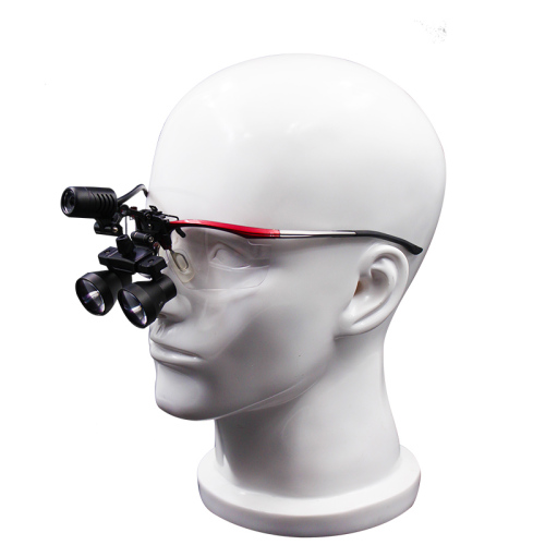 Lupa dental binocular médica quirúrgica de dentista portátil de alta calidad 2,5 o 3,5 con lámpara