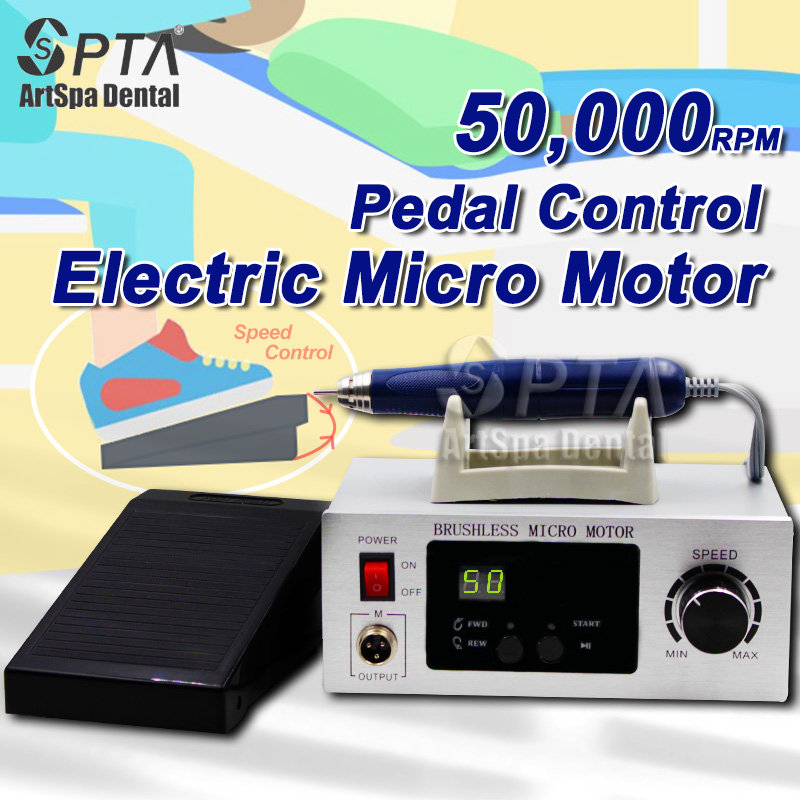 Dental Micromotor Brushless 50, 000 Rpm Podiatry Micromotor Electric  Micromotor with Handpiece Polishing Machine - China Dental Electric  Micromotor, Dental Equipment Micromotor