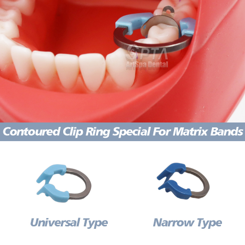 Automatrix Dental Matrix Bands Ring Sectional Contoured Matrices With Clamps Forceps Composite Resin Filling Instruments | IE