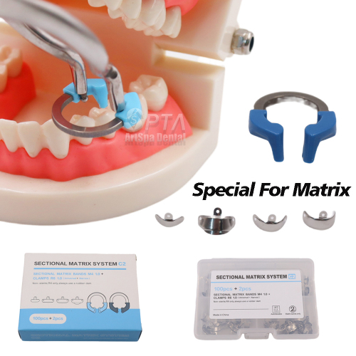Bandas del sistema de matriz seccional dental de 100 piezas y 2 piezas