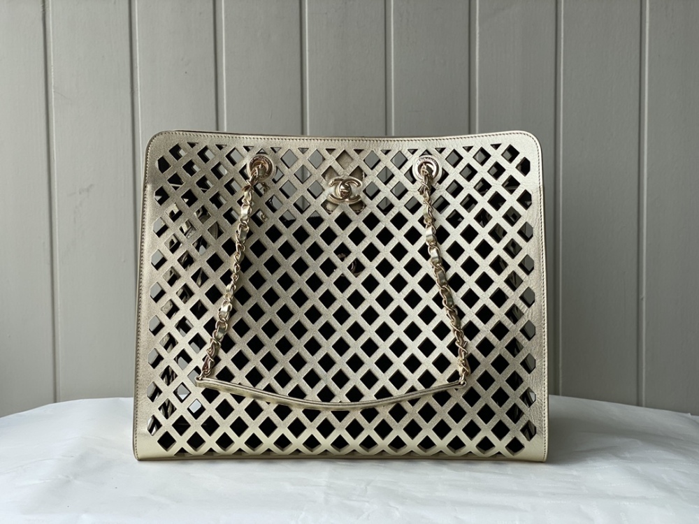 Chanel cowhide hollow out large bag boutique