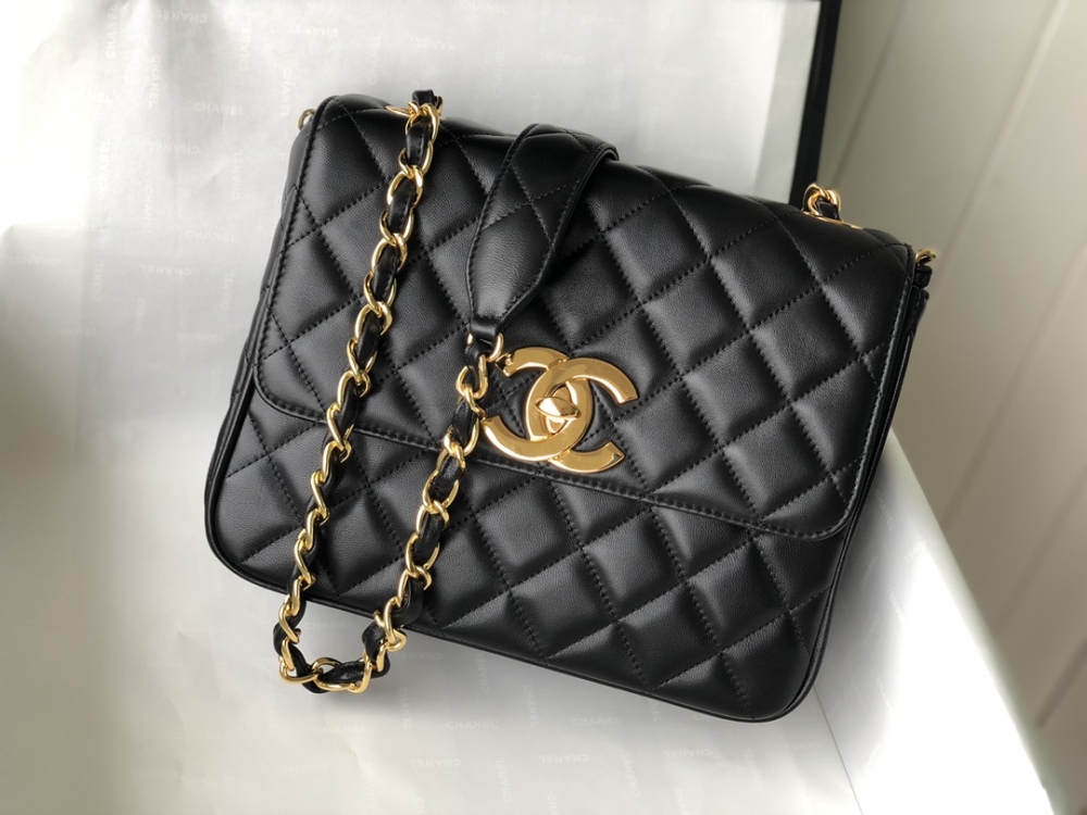 Chanel mid-vintage square fat chain bag boutique