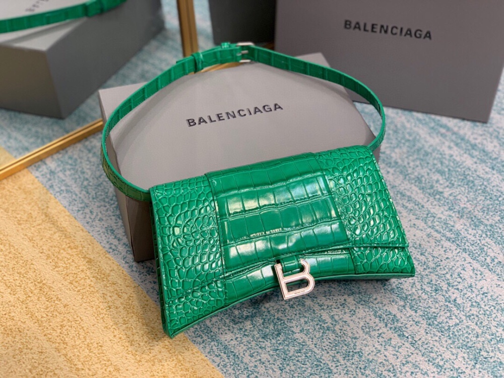 BALENCIAGA Crocodile print belt bag boutique