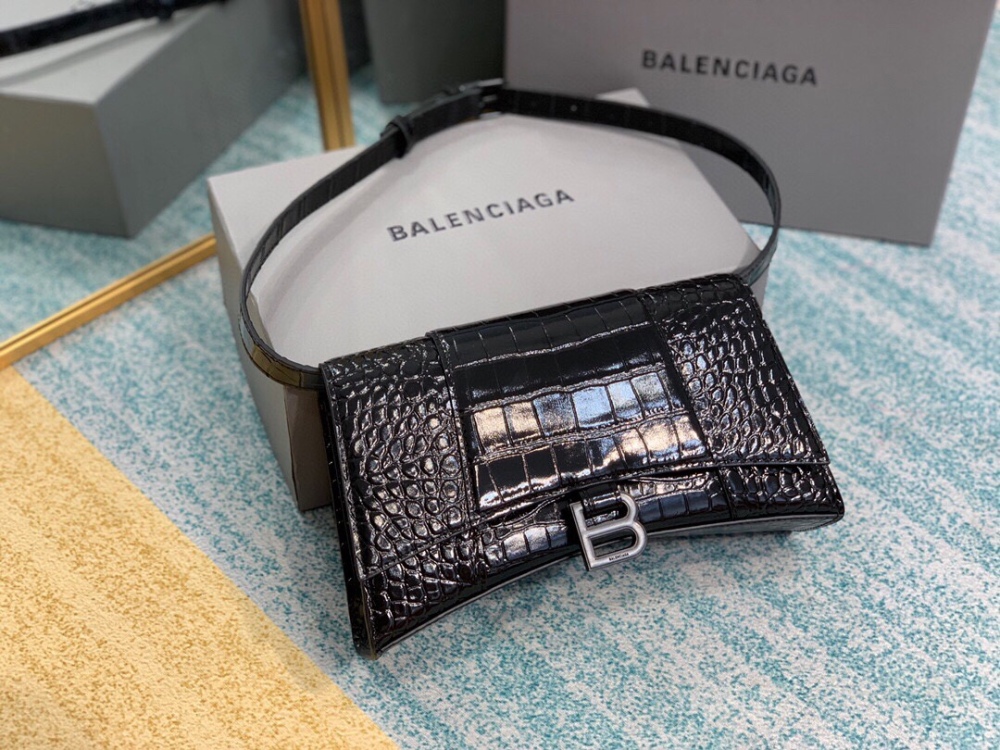 BALENCIAGA Crocodile print belt bag boutique