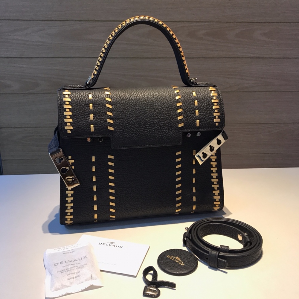Delvaux Handcrafted Full Leather Woven Boutique